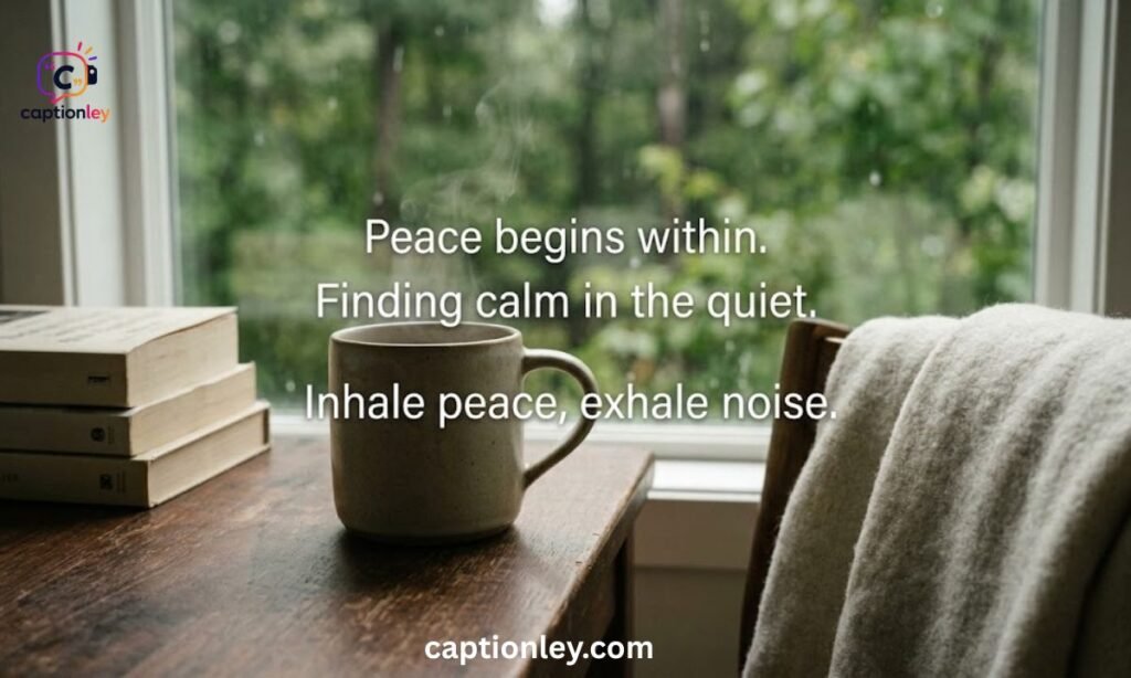Short Peace Captions Ideas