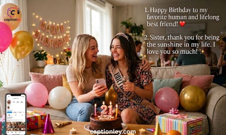 Sister Birthday Captions for Instagram Heartfelt Ideas