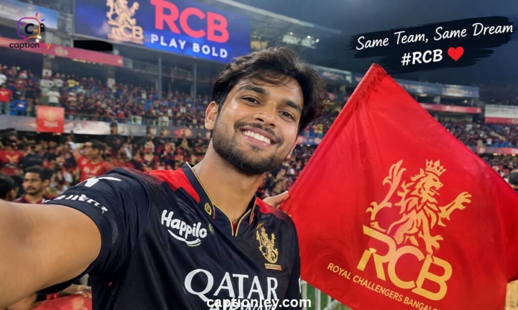 Stylish RCB Selfie Captions