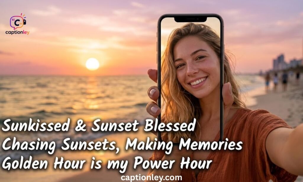 Sunset Selfie Captions