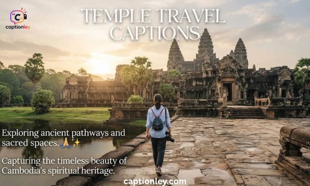 Temple Travel Captions