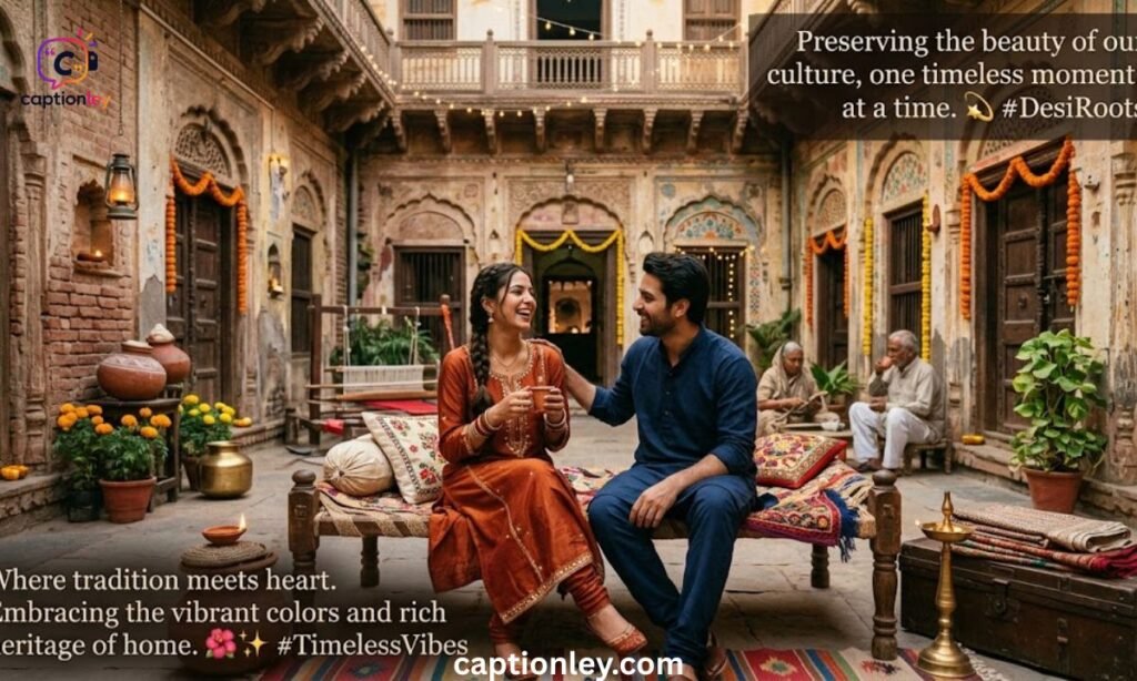 Traditional Desi Vibes Captions With Timeless Roots
