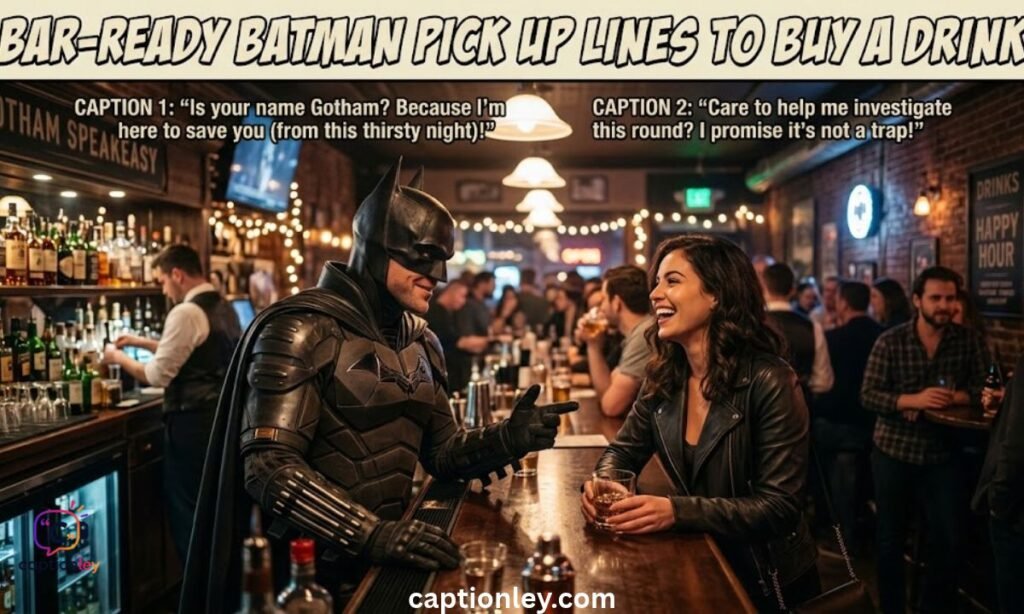 Bar-Ready Batman Pick Up Lines To Buy A Drink