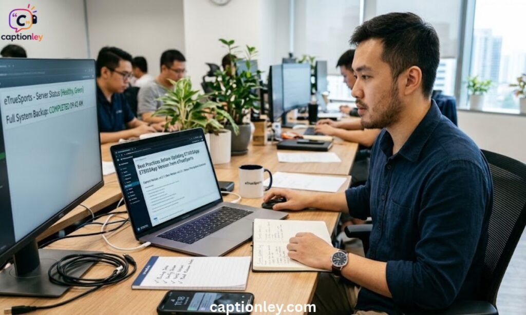 Best Practices Before Updating ETSIOSApp: ETSIOSApp Version from eTrueSports