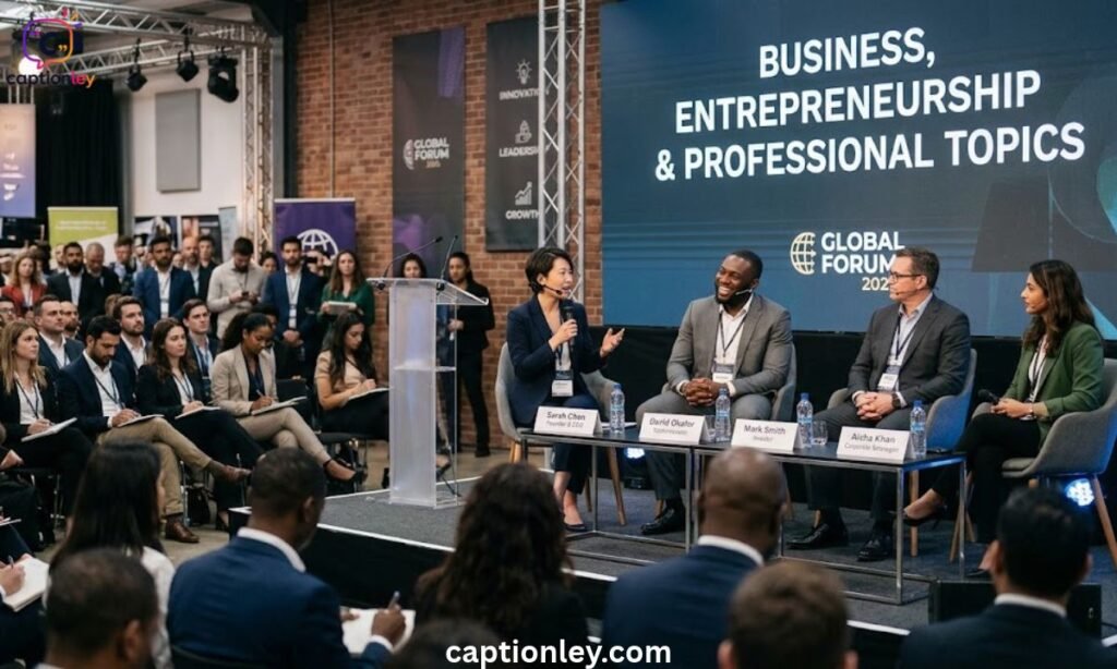 Business, Entrepreneurship and Professional Topics