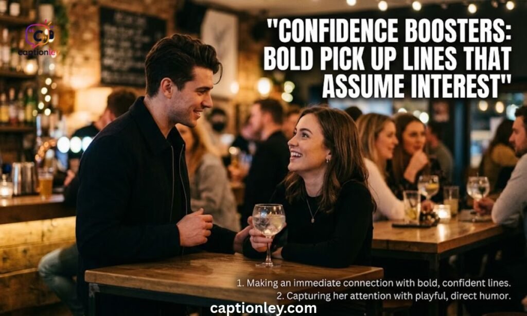 Confidence Boosters: Bold Pick Up Lines That Assume Interest