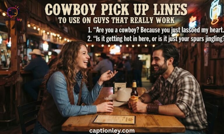 Cowboy Pick Up Lines to Use on Guys That Really Work