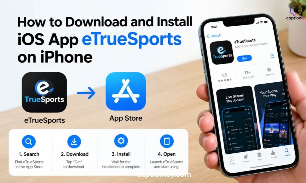How to Download and Install iOS App eTrueSports on iPhone