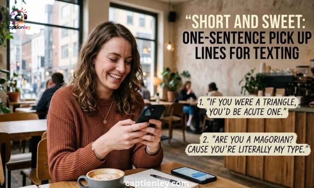Short and Sweet: One-Sentence Pick Up Lines for Texting